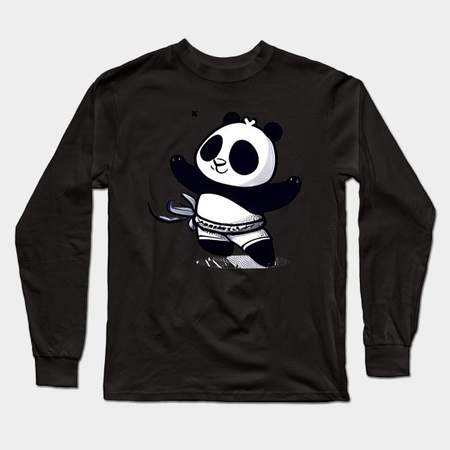 Kung Fu Panda T-shirt Long Sleeve T-Shirt by Pastew Stdio